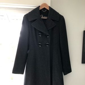Guess double breasted wool dress coat - M